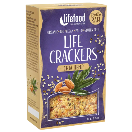 RAW Crackers CHIA-KONOPE 90g Lifefood