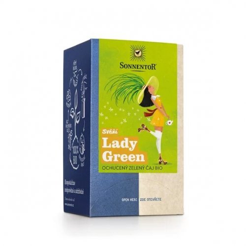 Zelený čaj Svieža Lady Green BIO 21,6g Sonnentor Zelený čaj Svieža Lady Green BIO 21,6g Sonnentor