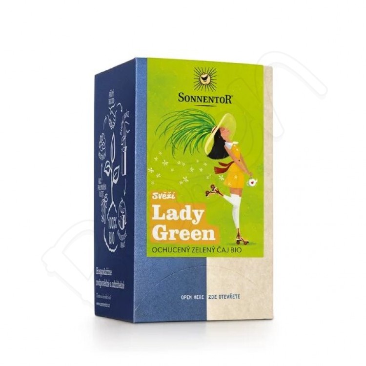 Zelený čaj Svieža Lady Green BIO 21,6g Sonnentor