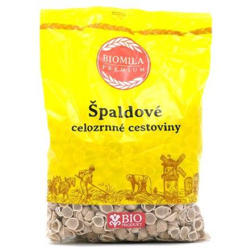Špaldové mušličky BIO 400g Biomila Špaldové mušličky BIO 400g Biomila