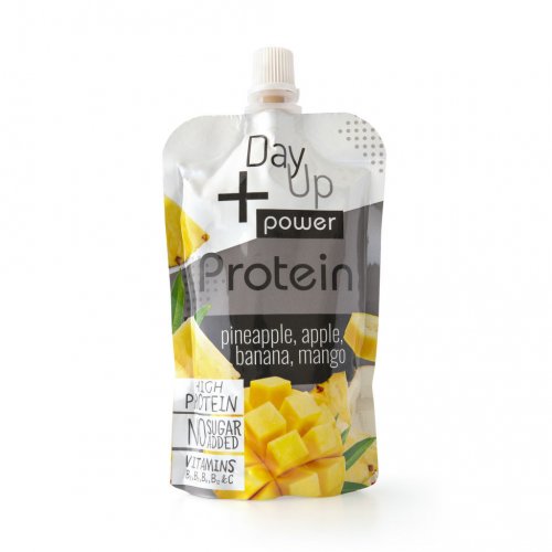 Ovocná kapsička s proteínom - ANANÁS, JABLKO, BANÁN, MANGO 100g DayUp
