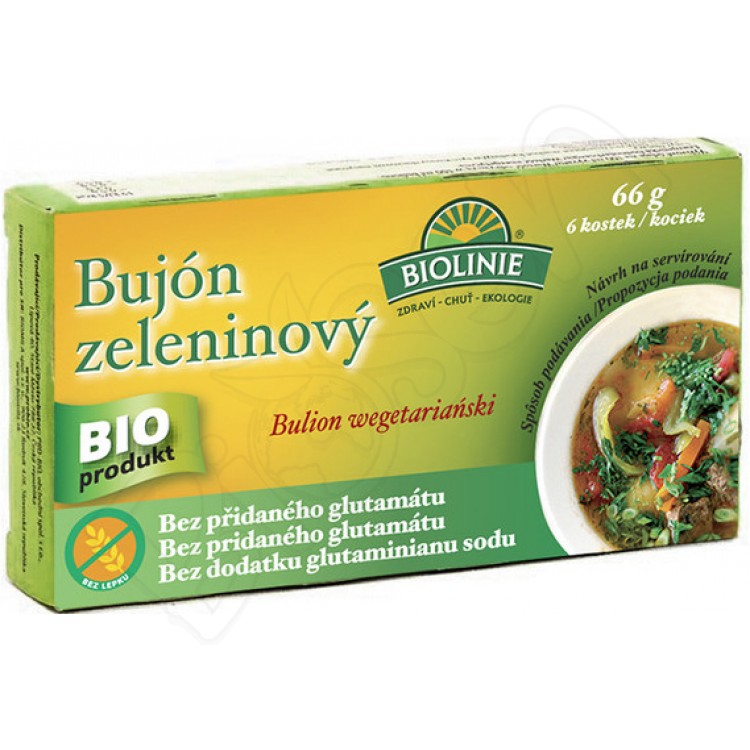 Bujón zeleninový - kocky BIO 6x11g Biolinie