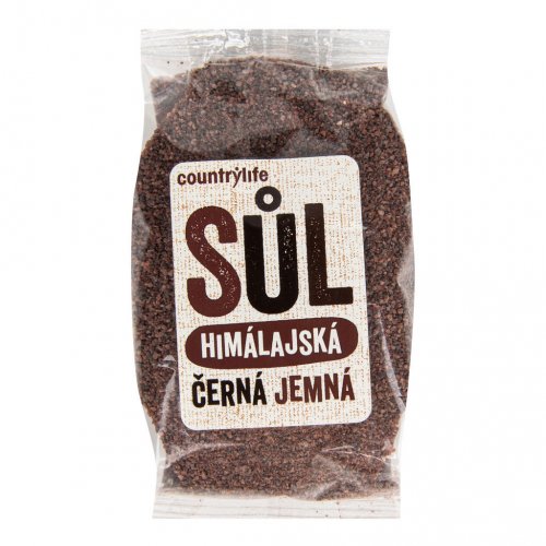 Himalájska soľ - čierna mletá 250g Country Life