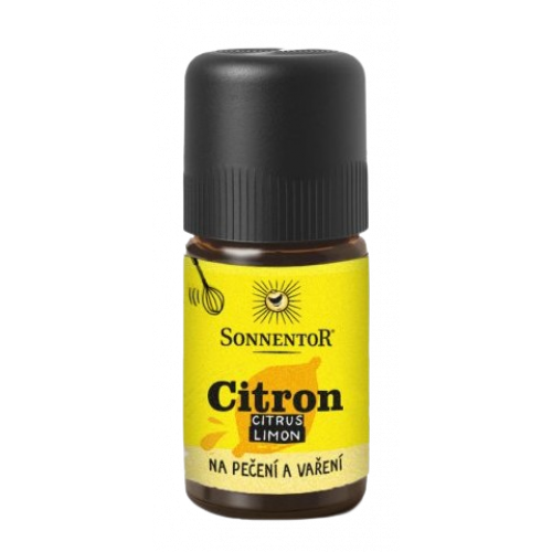 Citrónový extrakt - kulinársky éterický olej 5 ml BIO Sonnentor