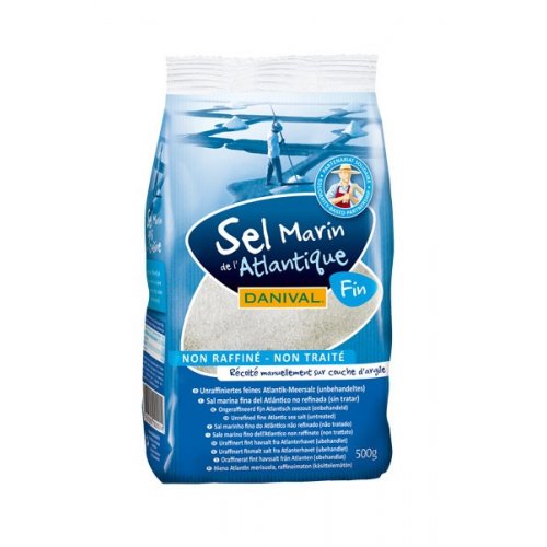 Morská soľ jemná nerafinovaná 500g Danival