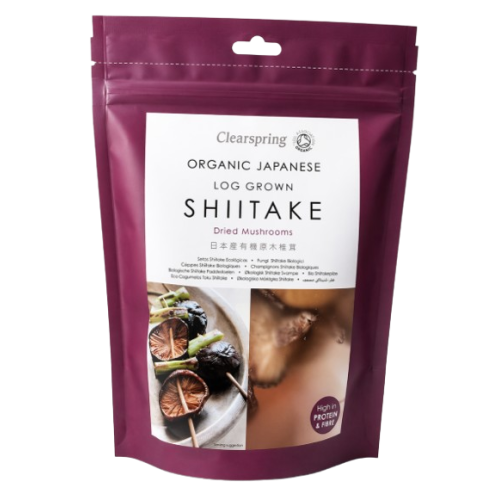 Shitake sušené huby 40g Clearspring