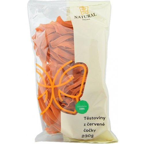 Cestoviny z červenej šošovice 230g Natural Jihlava