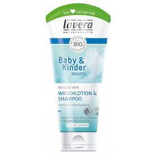 Vlasový a telový detský šampón Sensitiv 200ml Lavera
