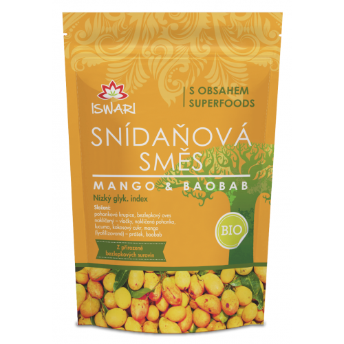 Raňajková zmes MANGO/BAOBAB 300g Iswari