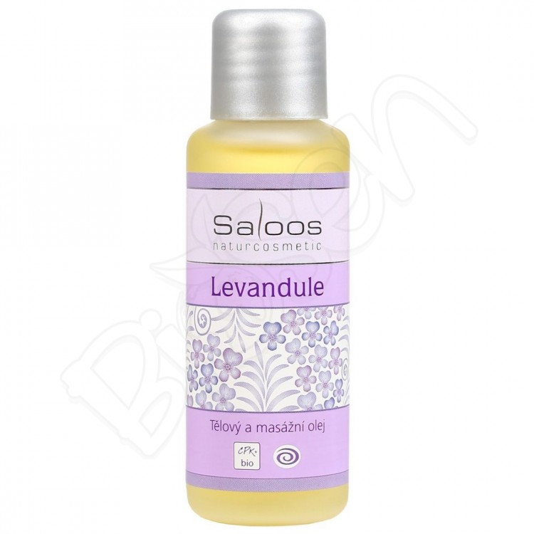 Levanduľový masážny olej 50ml Saloos