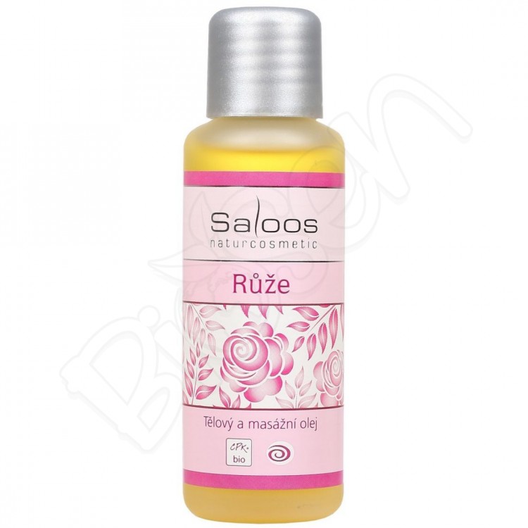 Ruža masážny olej 50ml Saloos
