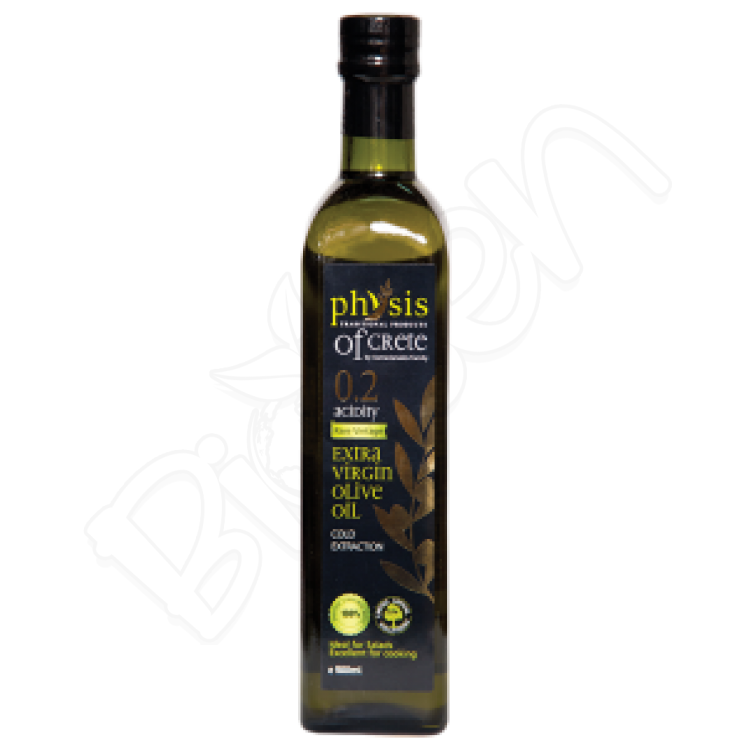 Olivový olej extra panenský z Kréty, acidita 0,2% 250ml Physis of Crete