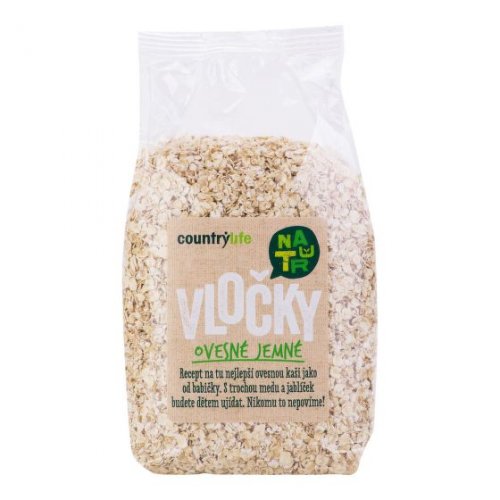 Ovsené vločky jemné BIO 500g Country Life