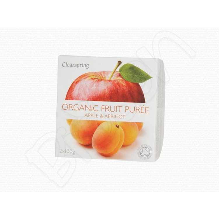 Ovocné pyré Jablko - Marhuľa BIO 2x100g Clearspring