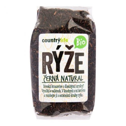 Čierna ryža natural BIO 500g Country Life