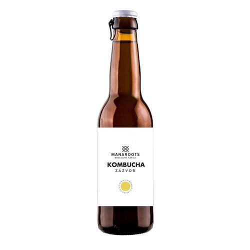 Kombucha zázvor 330ml Mana Roots 