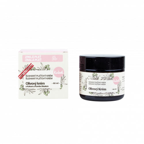 Olivový krém s Kokum a Kombo maslom pre zrelú pleť (vek 30+) 60ml Kvitok