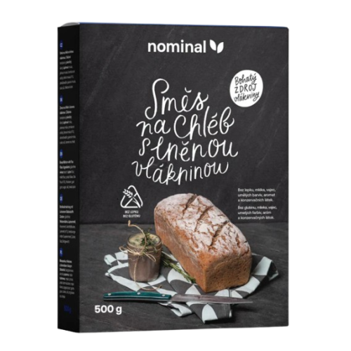 Zmes na chlieb s ľanovou vlákninou BZL 500g Nominal