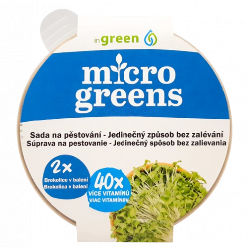 Brokolica - sada na pestovanie 2x Microgreens