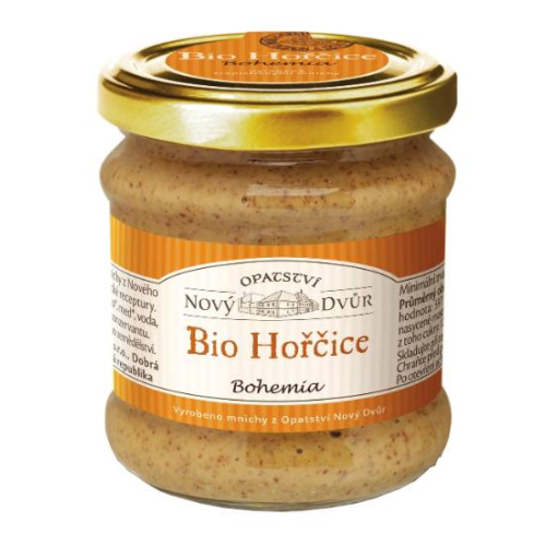 Horčica Bohemia 205g BIO OPATSTVÍ NOVÝ DVŮR Horčica Bohemia 205g BIO OPATSTVÍ NOVÝ DVŮR