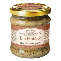 Horčica Starofrancúzska 205g BIO OPATSTVÍ NOVÝ DVŮR