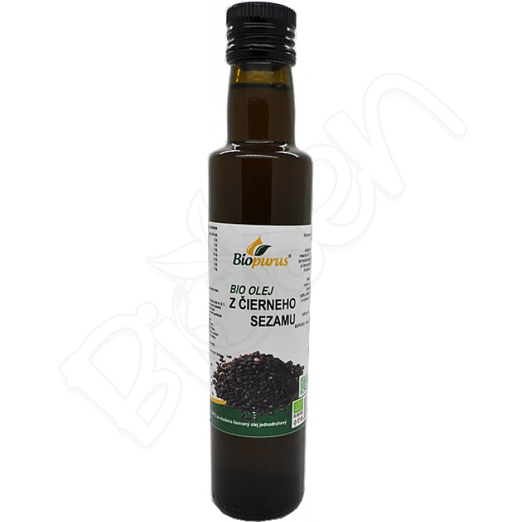 Olej z čierneho sezamu BIO 250ml Biopurus