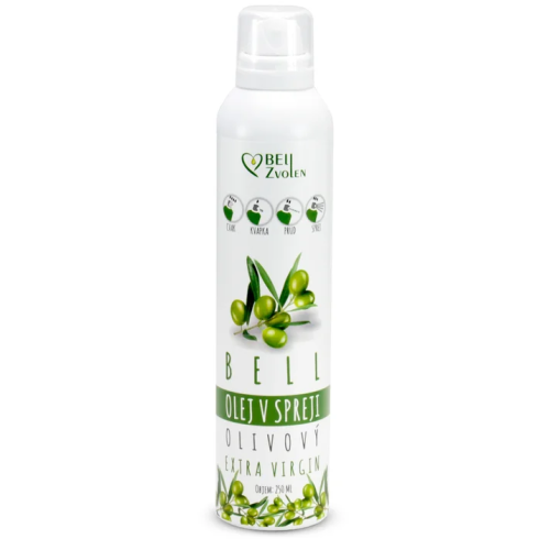 Olivový olej extra panenský v spreji 250ml BELL Zvolen Olivový olej extra panenský v spreji 250ml BELL Zvolen