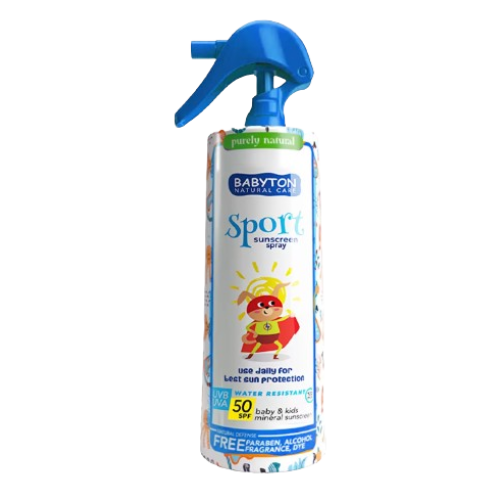 Prírodný opaľovací krém SPF 50 SPORT 200 ml Babyton