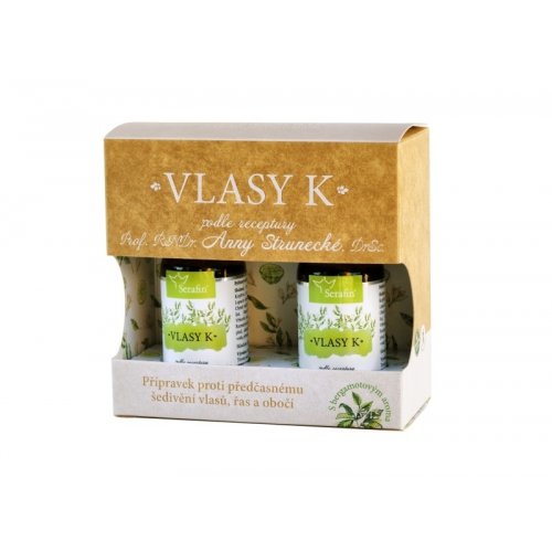 VLASY K proti vypadávaniu vlasov a predčasnému šediveniu 2x50ml Serafin