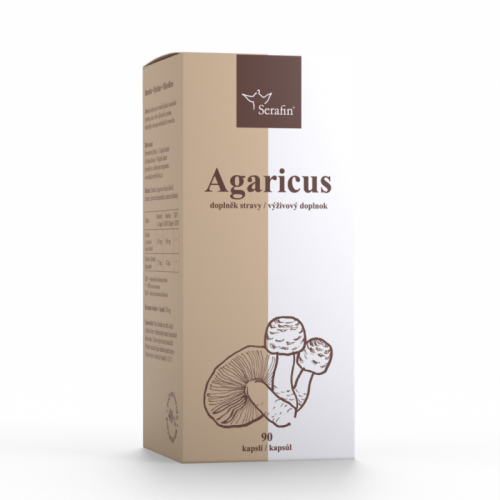 Agaricus so skorocelom - 40% polysacharidov 90ks Serafin