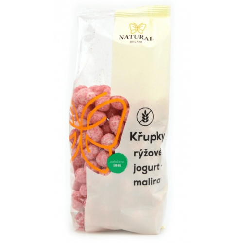 Chrumky ryžové JOGURT-MALINA 140g Natural Jihlava