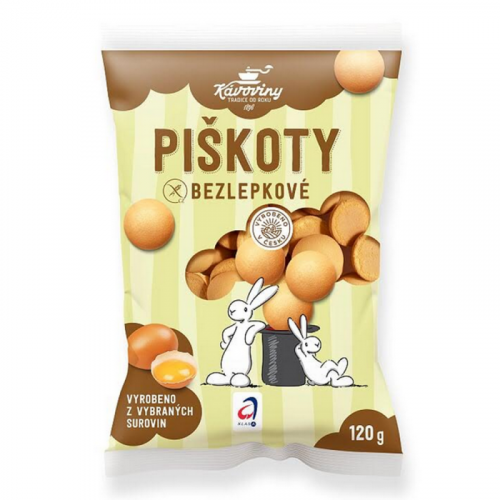 Piškóty bezlepkové 120g Kávoviny Pardubice