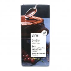 Čokoláda na varenie HORKÁ 70% BIO 200g Vivani