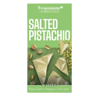 Čokoláda biela slané pistácie 60g BIO BENJAMÍSSIMO