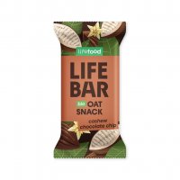 Tyčinka Oat Snack KEŠU a ČOKOLÁDA 40 g BIO LIFEFOOD