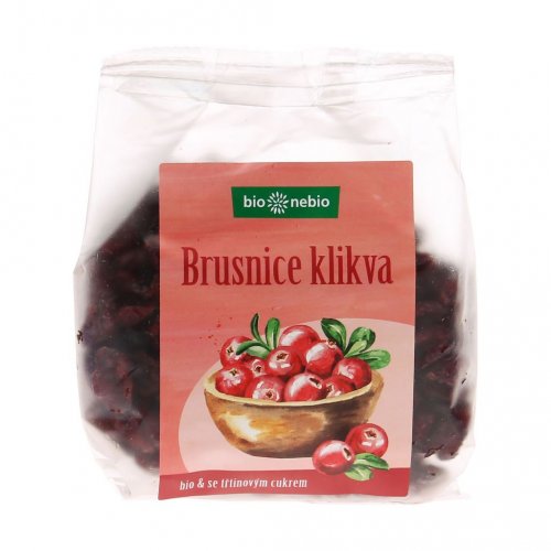 Brusnice sušené BIO 200g BioNebio