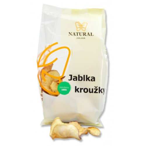 Jablká sušené krúžky 50g Natural Jihlava