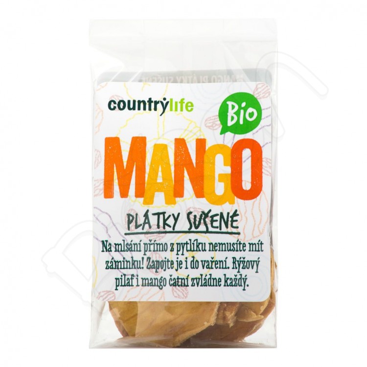Mango plátky sušené BIO 80g Country Life