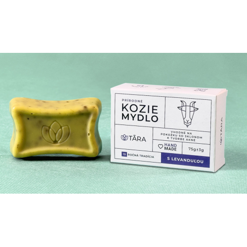 Kozie prírodné mydlo LEVANDUĽA 75g TARA