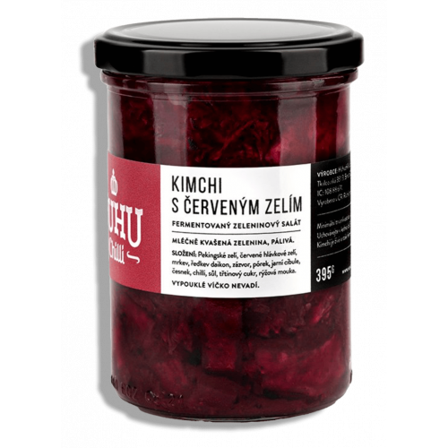Kimchi šalát s červenou kapustov 395g HUHU Chilli